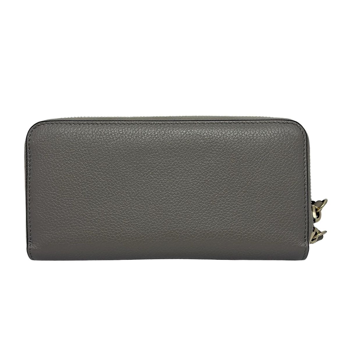 Chloe クロエ 長財布 アルファベット グレー レザー