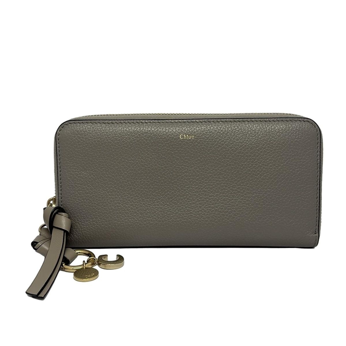 Chloe クロエ 長財布 アルファベット CHCWP941F053 グレー レザー