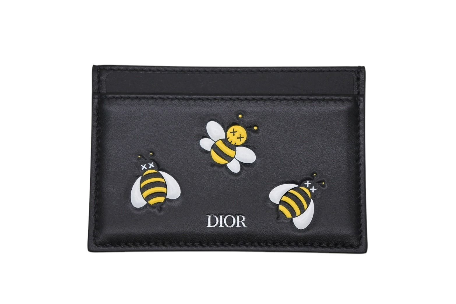 DIOR クリスチャンディオール KAWS カウズ コラボ カードケース 10 BO 0179 ブラック イエロー 4 b 008707