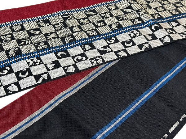  博多帯 本場筑前博多織 小袋帯 半幅帯 細帯 四寸 正絹 特選おしゃれ小袋帯 小紋 街着 おしゃれ着 ゆかた 洗える着物 帯 13 半巾 半幅 小袋帯 帯