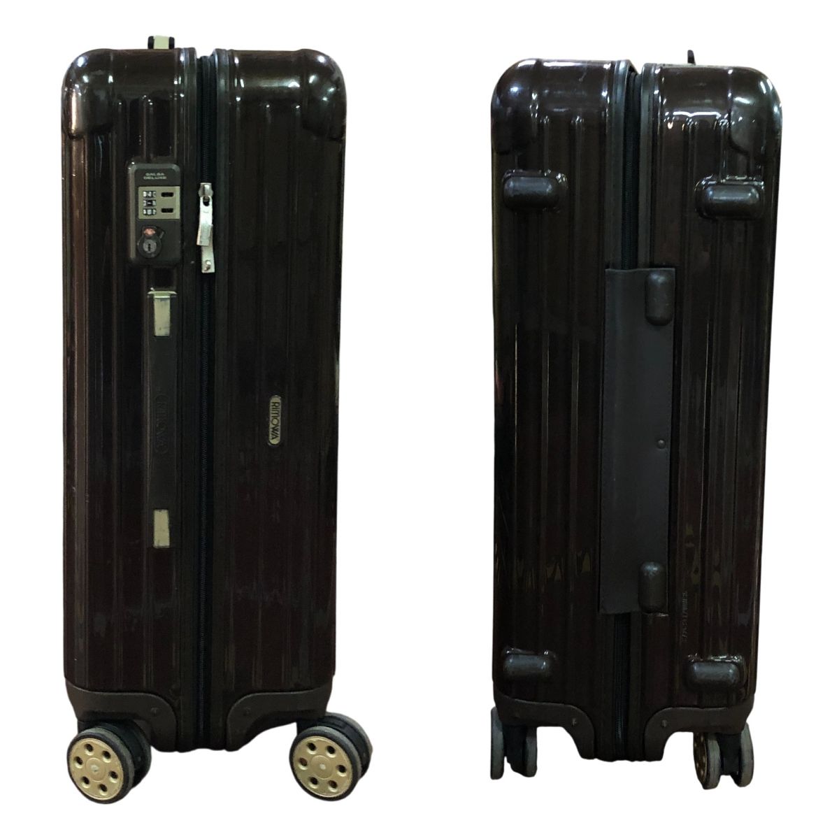  リモワ RIMOWA サルサ ダークブラウン ポリカーボネート 4輪 Mサイズ 3 5泊向け スーツケース キャリーケース 訳有 キャリーカート 旅行かばん 小分けバッグ