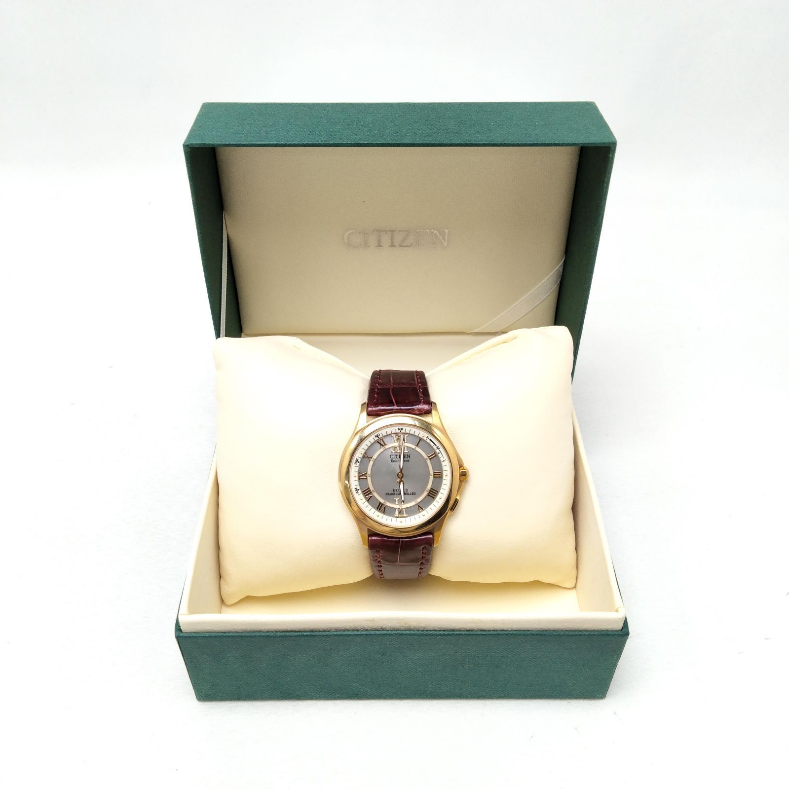 ️CITIZEN ️シチズン エクシード EBH 74 2173 ボルドー 電波時計 ソーラー