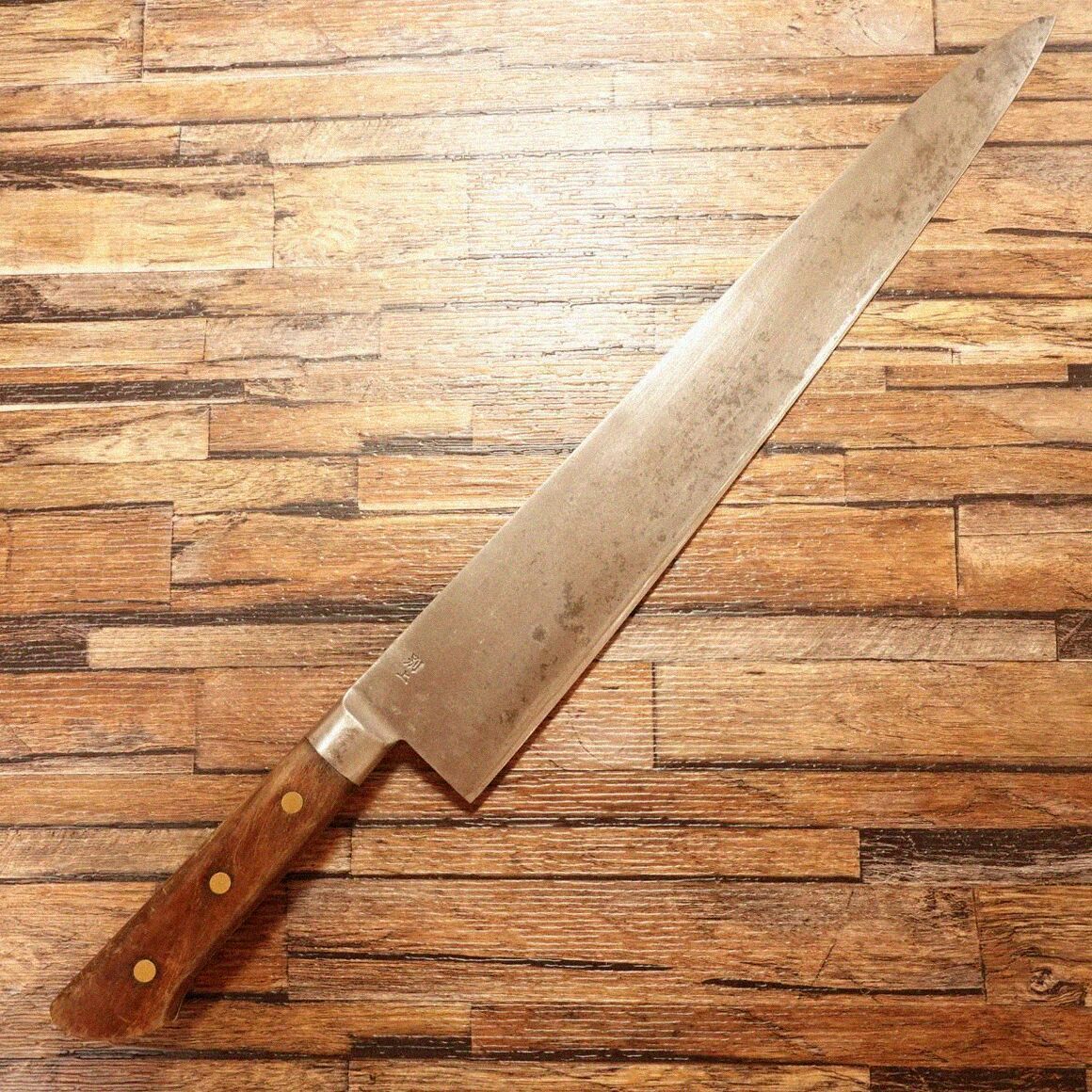 堺一文字光秀 牛刀 研ぎ済 万能包丁 シェフナイフ ハガネ 350mm