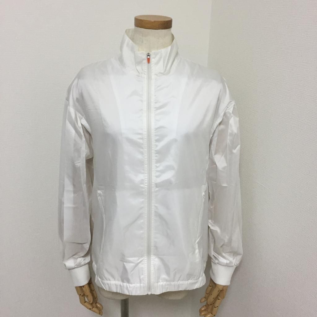エレッセ テニスウェア プリーツジャケット L 身長160~170cm バスト 83~89 色 ホワイト