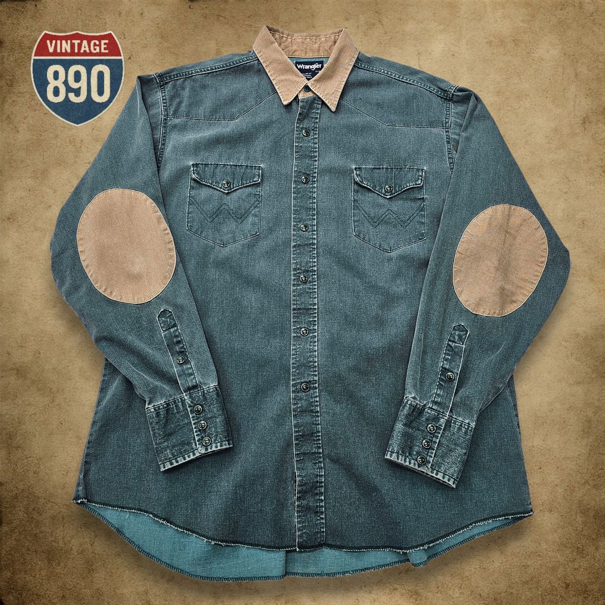 110 Wrangler ラングラー USA 90s デニム ウェスタン シャツ