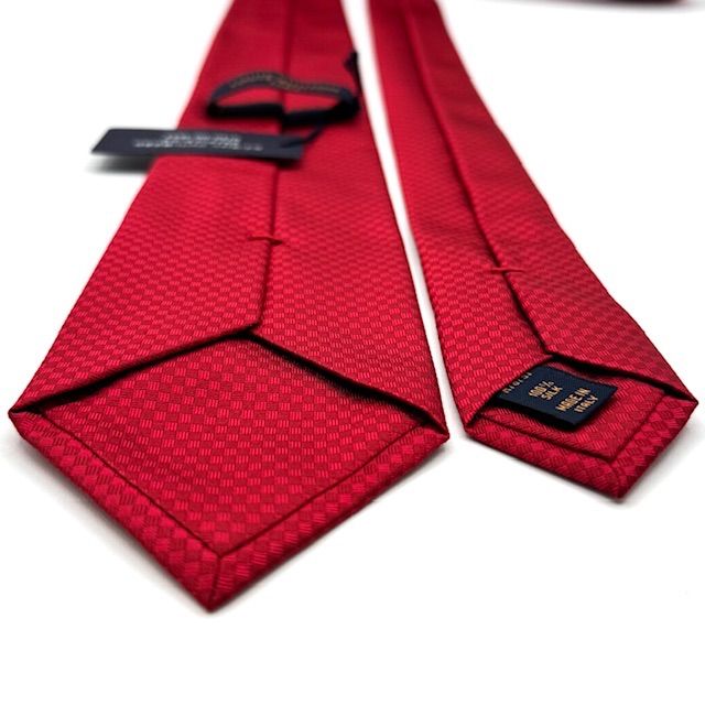 美品 ✨️ルイヴィトン マイクロダミエ ネクタイ 赤 箱 タグ ルイヴィトン マイクロダミエ レッド／赤色 ネクタイ 111712 - メルカリ