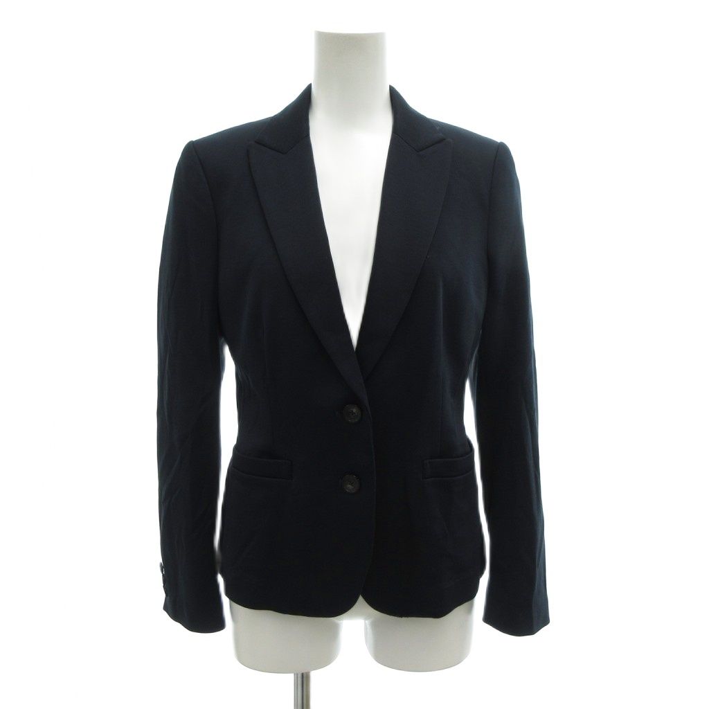 ポールスミス ブラック Paul Smith BLACK セットアップ フォーマル ジャケット 40 スカート 38 背抜き シングル 紺 ネイビー 春夏 AE GY18