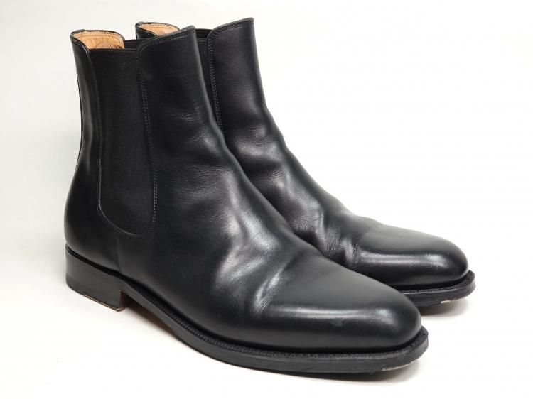 581 1106 上 ジャコメッティ サイドゴアブーツ ブラック カーフ シャトーブリアン 38 FG373