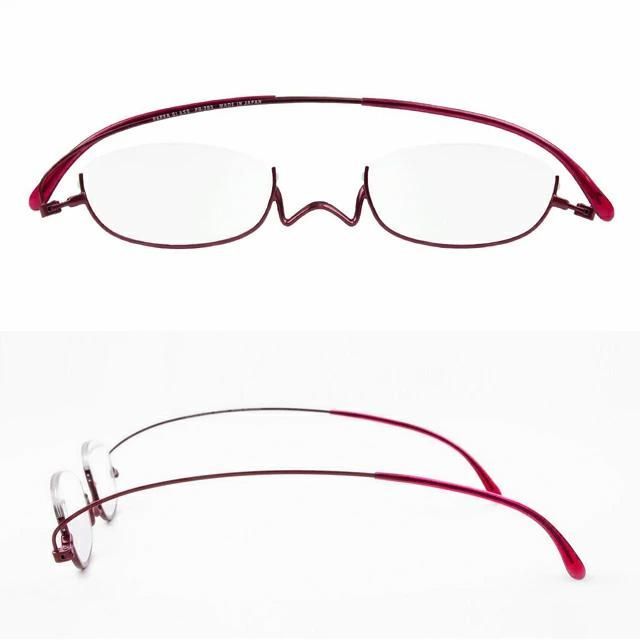 2.00 レンズ入り PaperGlass ペーパーグラス 老眼鏡 OPG-293-07 レッド