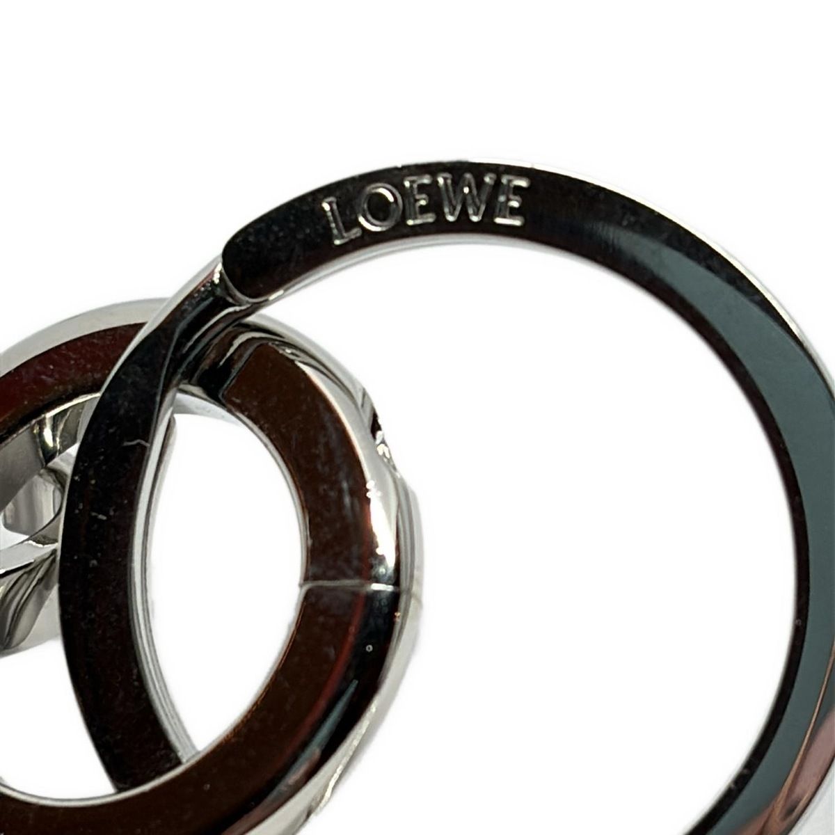  LOEWE ロエベ キーホルダー チャーム アナグラム キーリング 111 25 203 パラジウム キーホルダー キーリング 小物