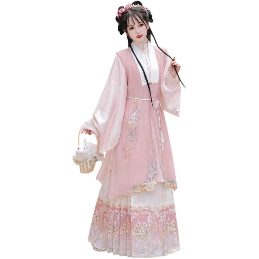 新品、未使用 漢服 中華服 レディース 古風 可愛い チャイナ服 ゆったり おしゃれ パーティードレス 広い袖 学園際 文化際 イベント 写真撮影 演出服 団 高品質