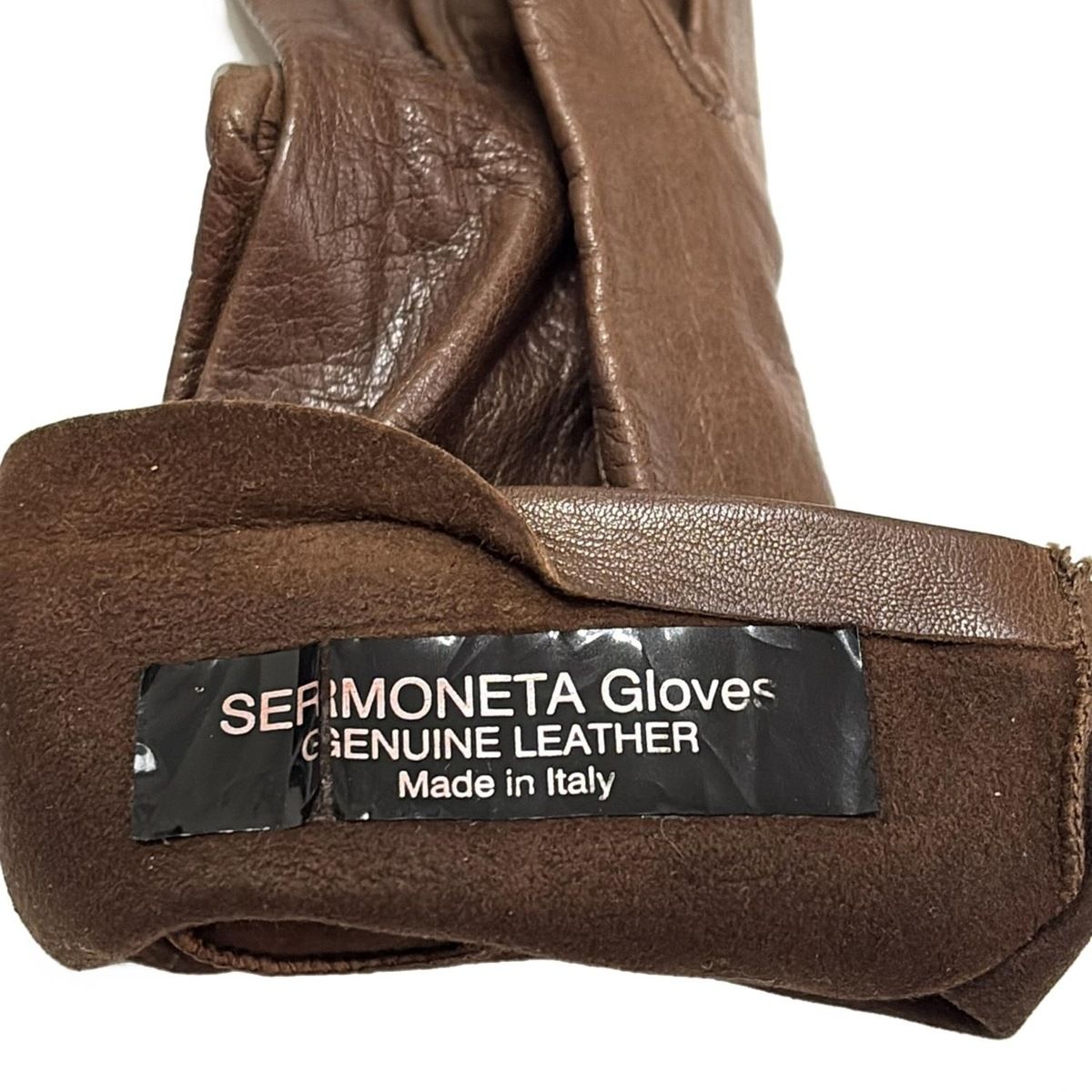  Sermoneta gloves セルモネータグローブス 手袋 レディース - ダークブラウン レザー 手袋 アームカバー 小物