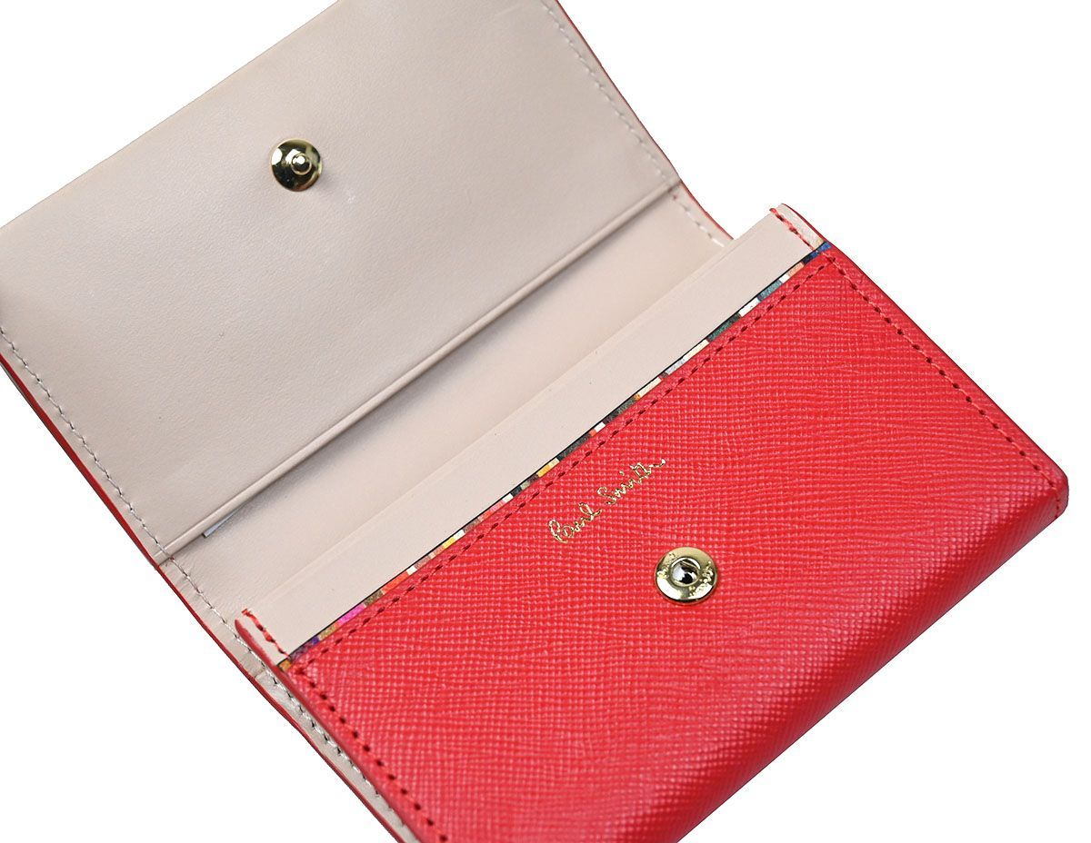  名刺入れ paulsmith レディース ポールスミス ポール スミス ストライプ カードケース サフィアーノ牛革 名刺入れ 小物