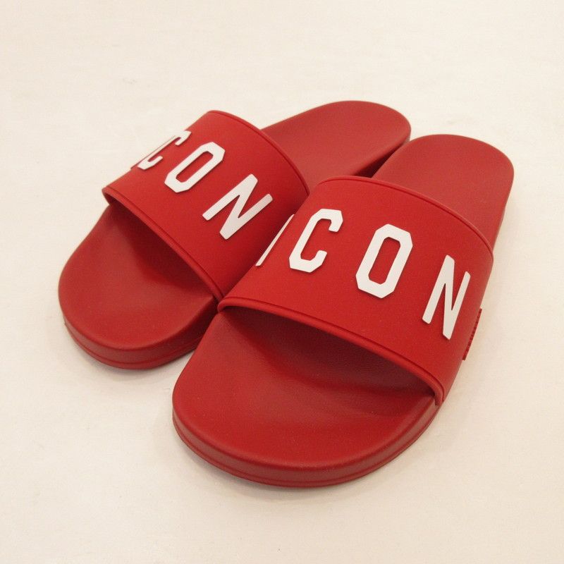 姫路東店 DSQUARED2 ディースクエアード サンダル BE ICON SLIDES FFM0023 レッド 127