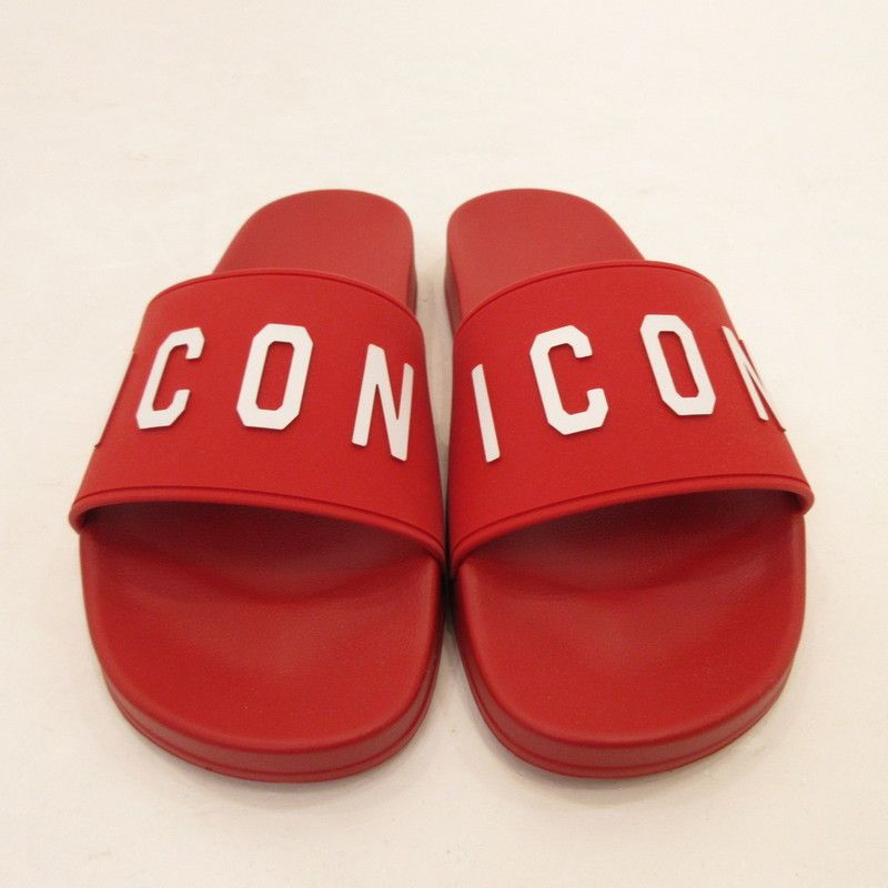 姫路東店 DSQUARED2 ディースクエアード サンダル BE ICON SLIDES FFM0023 レッド 127