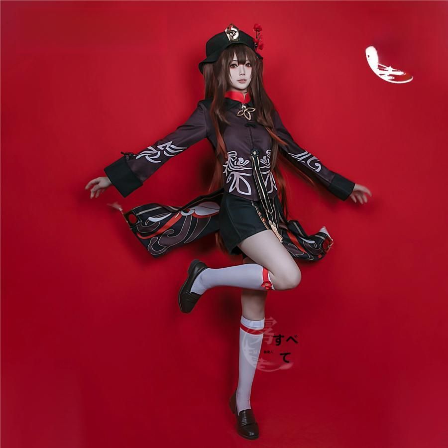 霧都アニメ 原神 胡桃 往生堂 コスプレ衣装 職人製作