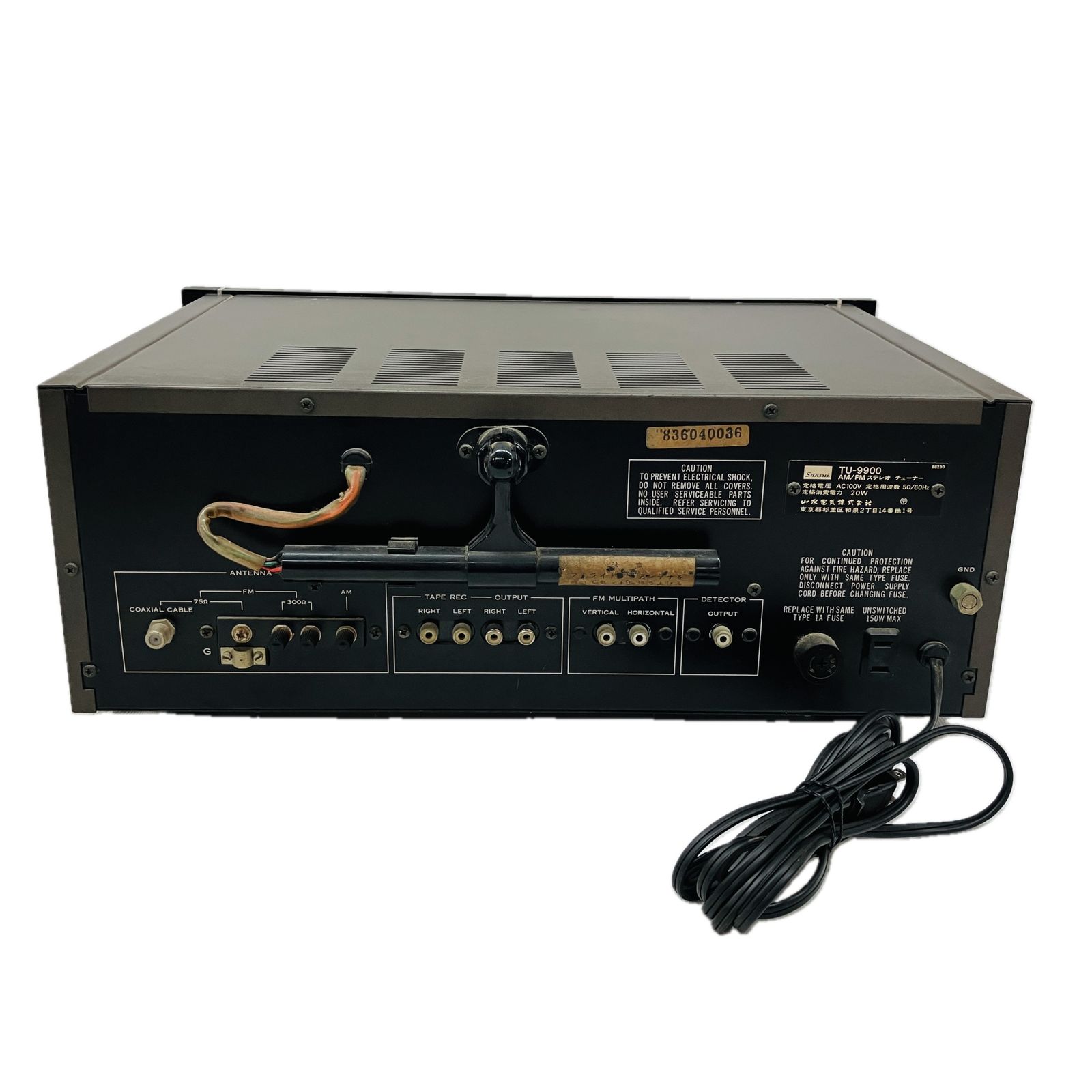 人気アイテムお得に購入！ Sansui TU-9900 ステレオチューナー AM FM Stereo Tuner ラジオ レトロオーディオ 音響機器 山水電気 C10596001 バラ売り不可