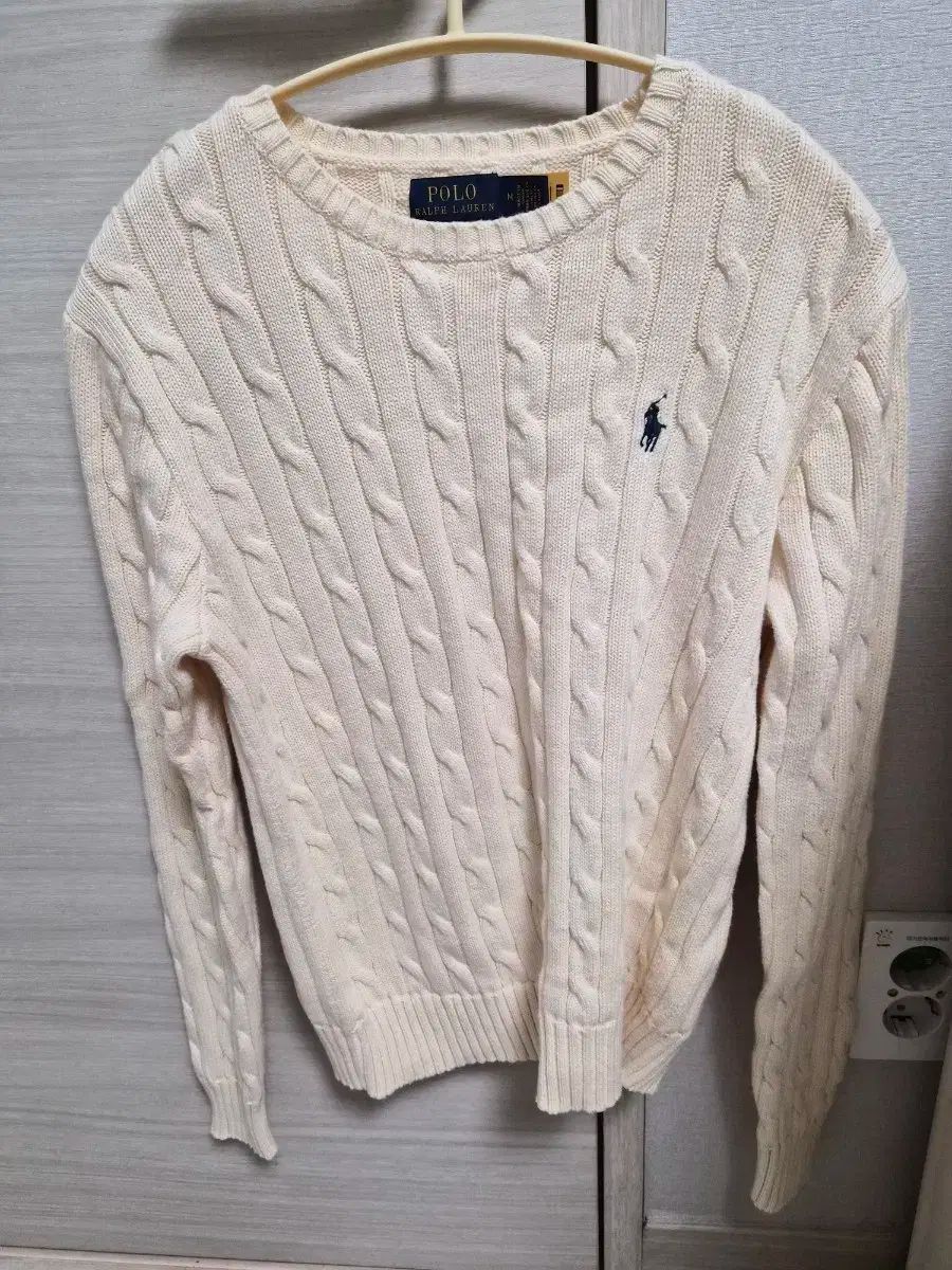 ポロ ラルフローレン アイボリー ケーブル ニット