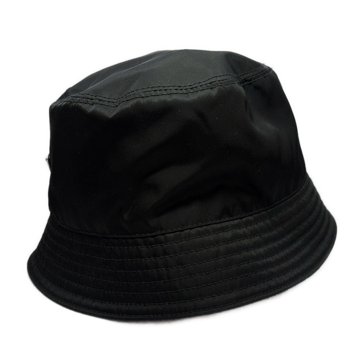  PRADA プラダ ハット M Re-Nylon バケットハット 1 HC 137 黒 その他 ハット