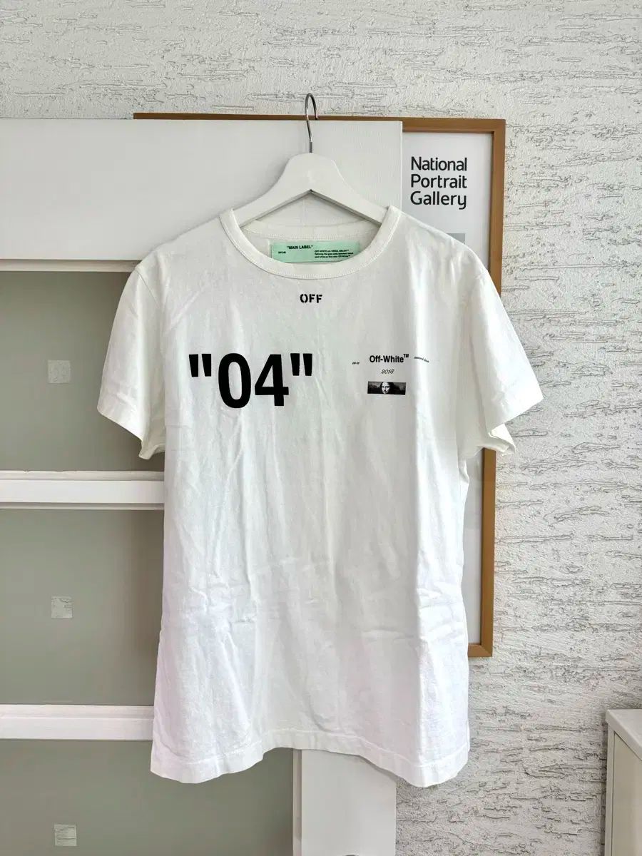 オフホワイト モナリザ 半袖 Tシャツ XS