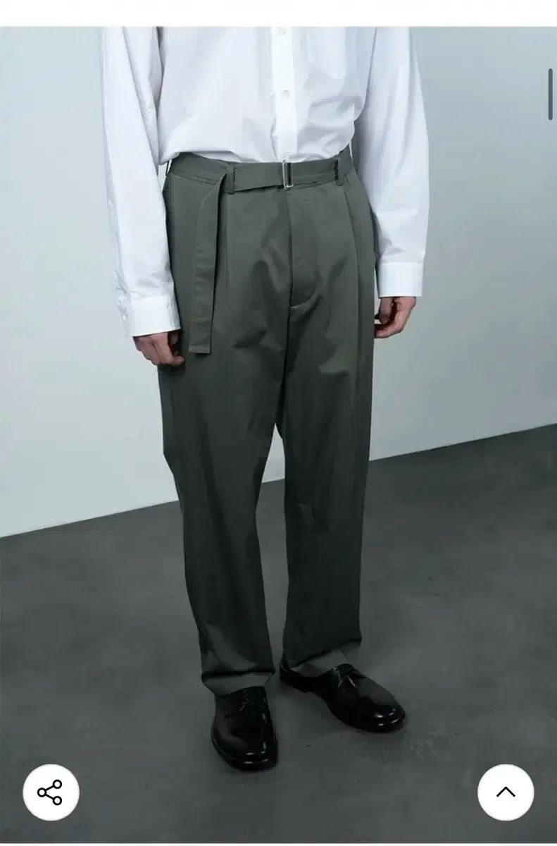 ベビー ベルト付き パンツ ミリタリー グリーン