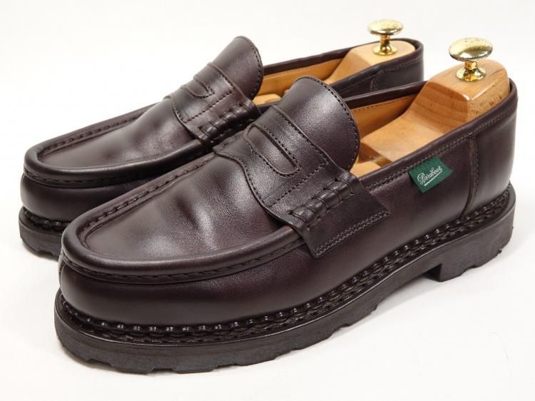  749 1107 使用数回 パラブーツ ランス REIMS ダークブラウン LISレザー 6 5 ローファー ブーツ 革靴