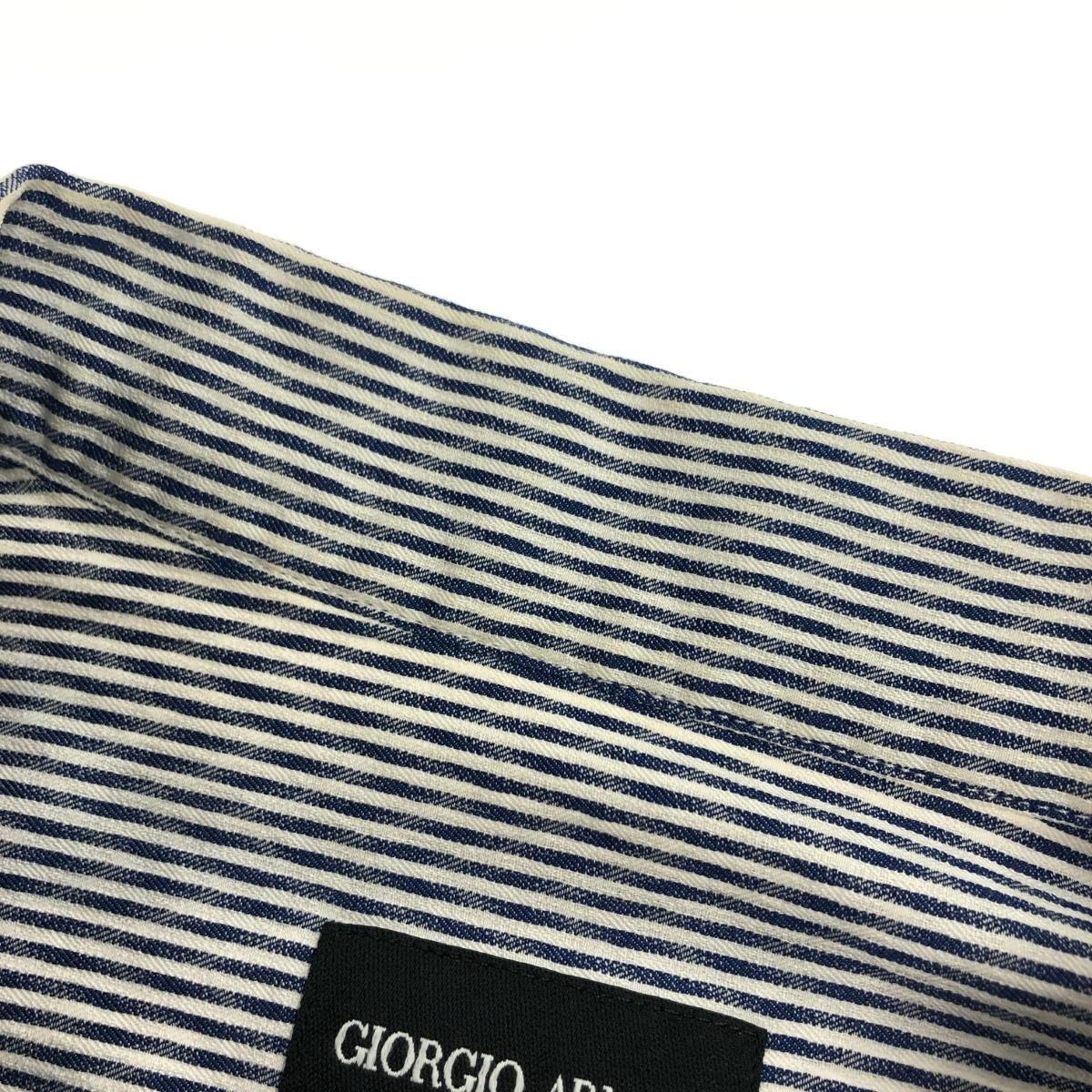 GIORGIO ARMANI ジョルジオアルマーニ ジップアップシャツ サイズ:41
