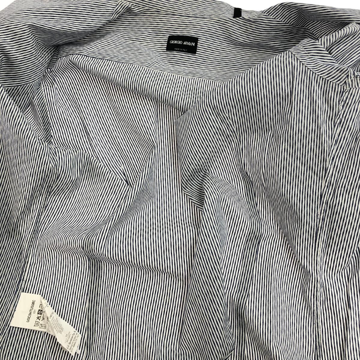 GIORGIO ARMANI ジョルジオアルマーニ ジップアップシャツ サイズ:41