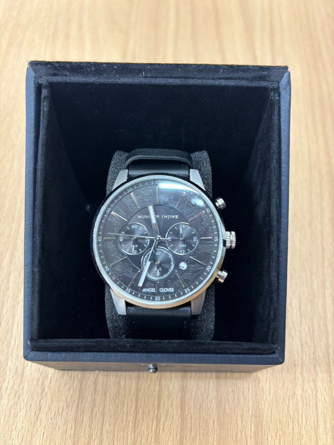 10 クーポン試用可 S NUMBER N INE×ANGEL CLOVER クォーツ腕時計 クロノグラフ NNC42 き