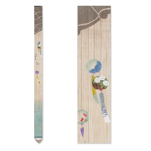 和インテリア 手描き細タペストリー 風鈴 夏 四季 壁掛け 麻 和風 夏 風鈴 d4bd3465