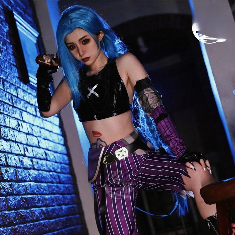 霧都 ウードゥ リーグ オブ レジェンド ジンクス コスプレ衣装 女性用 フルセット 職人製作