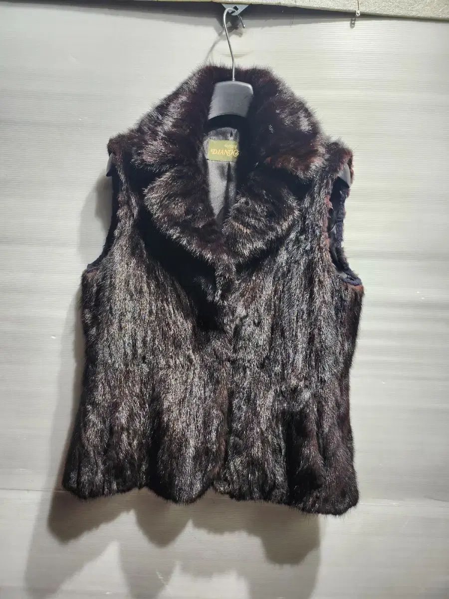 DIALOGO ブラウン ファー ベスト