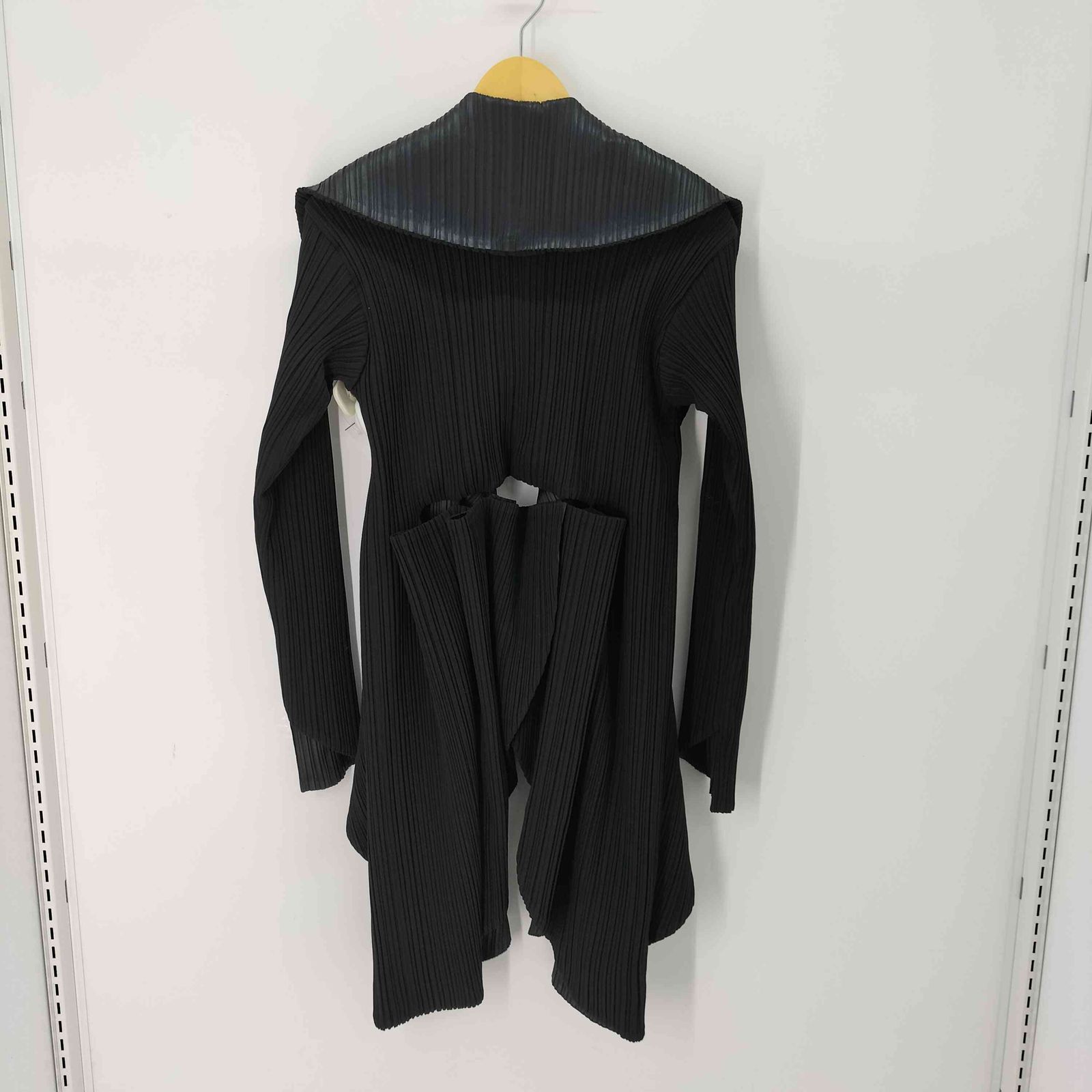 イッセイミヤケ ISSEY MIYAKE 1998AW 銀タグ バックスリット プリーツコート レディース JPN L