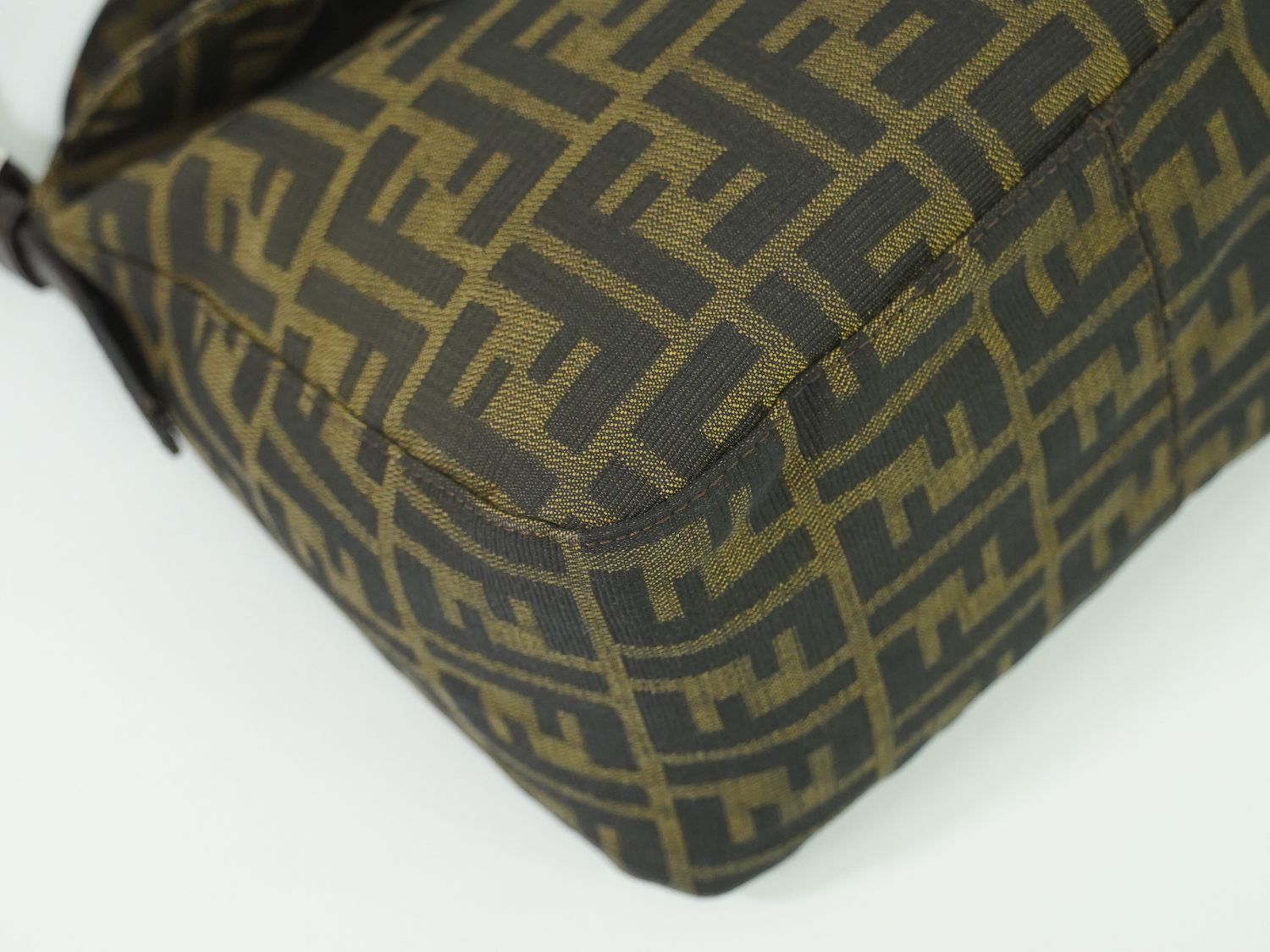 軽快感のある 本物 フェンディ FENDI ズッカ ショルダーバッグ ハンドバッグ キャンバス ブラウン 26426 バッグ フォロー割 貢献する