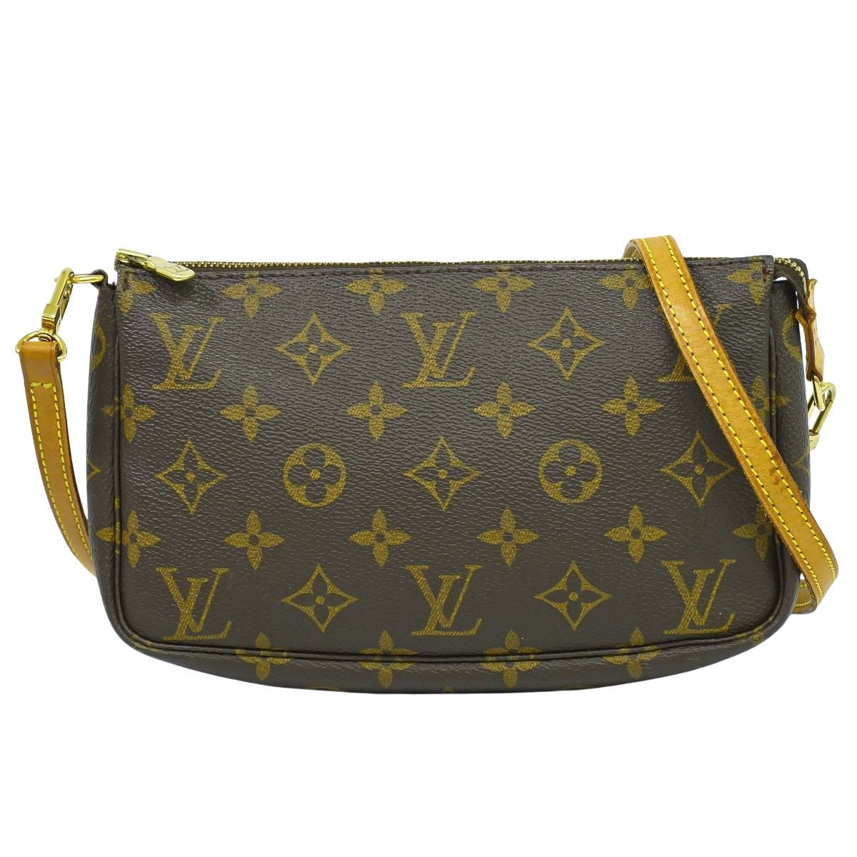 本物 ルイヴィトン LOUIS VUITTON LV ポシェットアクセソワール モノグラム ショルダーバッグ ポシェット ブラウン M51980 ビトン フォロー割