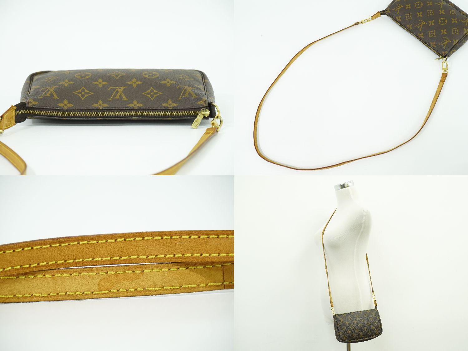 本物 ルイヴィトン LOUIS VUITTON LV ポシェットアクセソワール モノグラム ショルダーバッグ ポシェット ブラウン M51980 ビトン フォロー割 GINKGOPHARMACY_COM