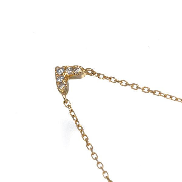 アーカー ネックレス ダイヤ ダイヤモンド ローラハート K 18 YG 箱 180730