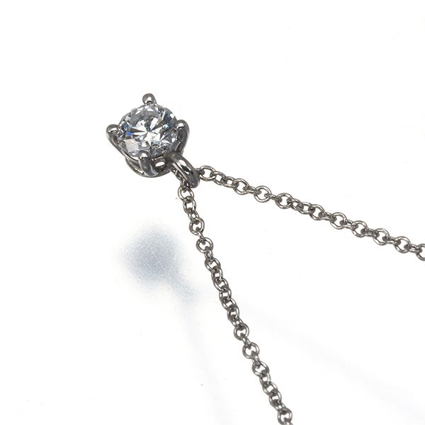 ティファニー ネックレス ダイヤ ダイヤモンド 0.22 ct程 ソリティア Pt 950 180353