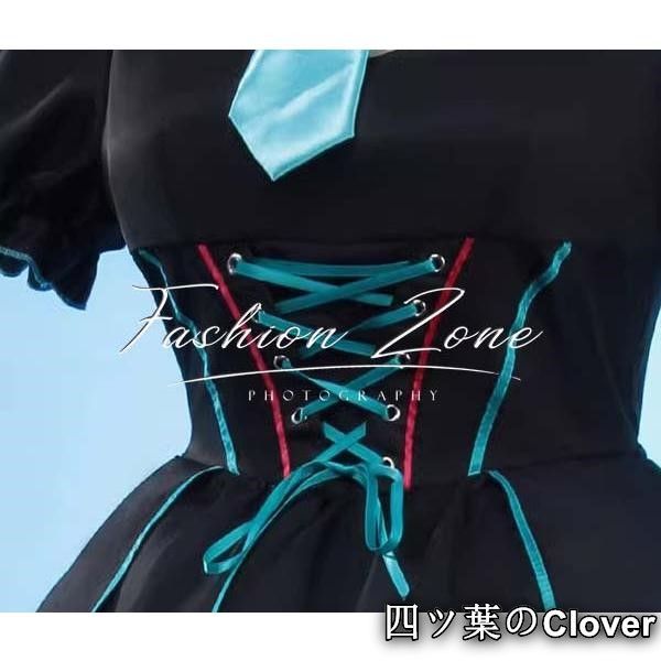 初音ミク 風 月光の下の騎士JK スカート コスプレ衣装ウィッグ cosplay 演出服変装B 251108