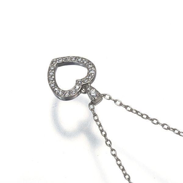 ティファニー ネックレス ダイヤ ダイヤモンド メトロハート Pt 950 180336