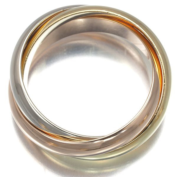 カルティエ トリニティリング スリー 56号 K 18 YG WG PG 179696