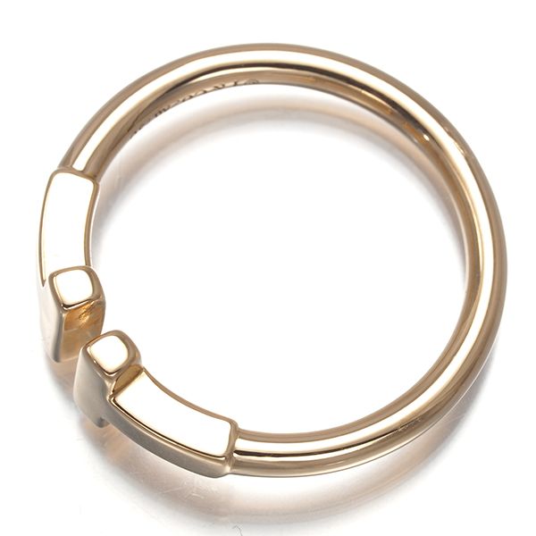 ティファニーリング ティファニー リング Tワイヤー 9号 K18PG #180074 - メルカリ