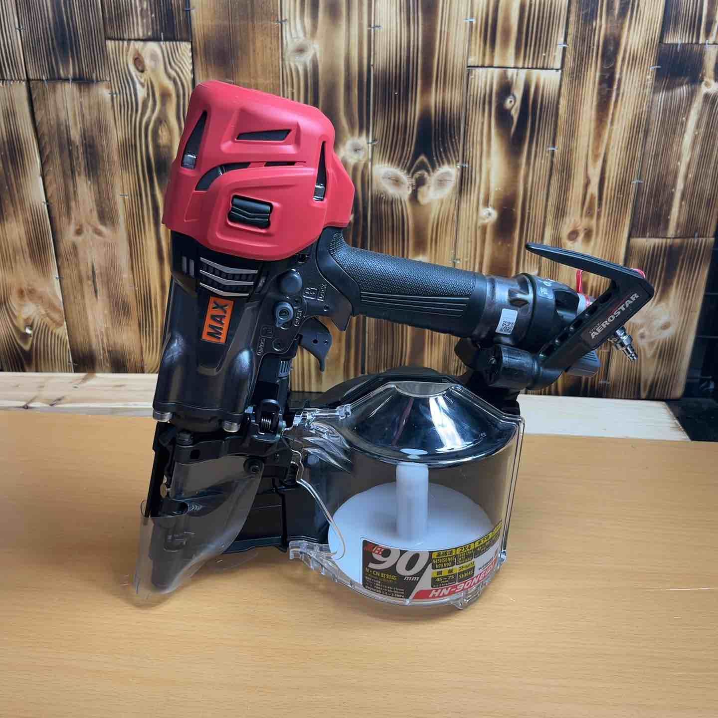 マックス MAX 高圧エア釘打ち機 HN-90N6 D -G 90㎜ 建築 建設 大工 越谷店