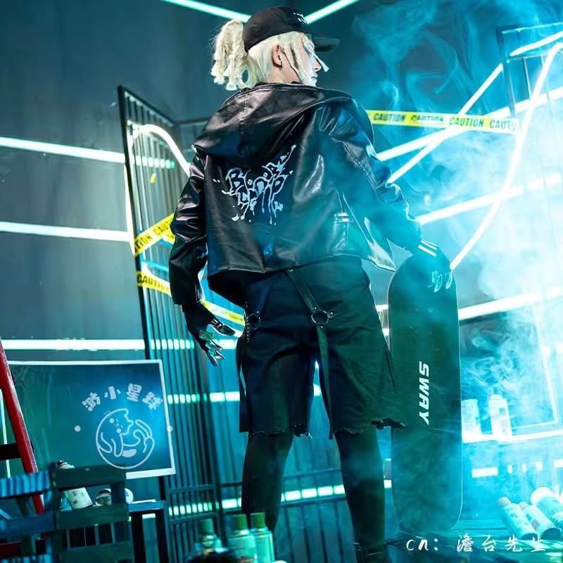 初獣猫 第五人格 傭兵 ナイブ B Duck 潮奈 コラボ パーカー ショートパンツ コスプレ衣装 男女兼用 職人製作