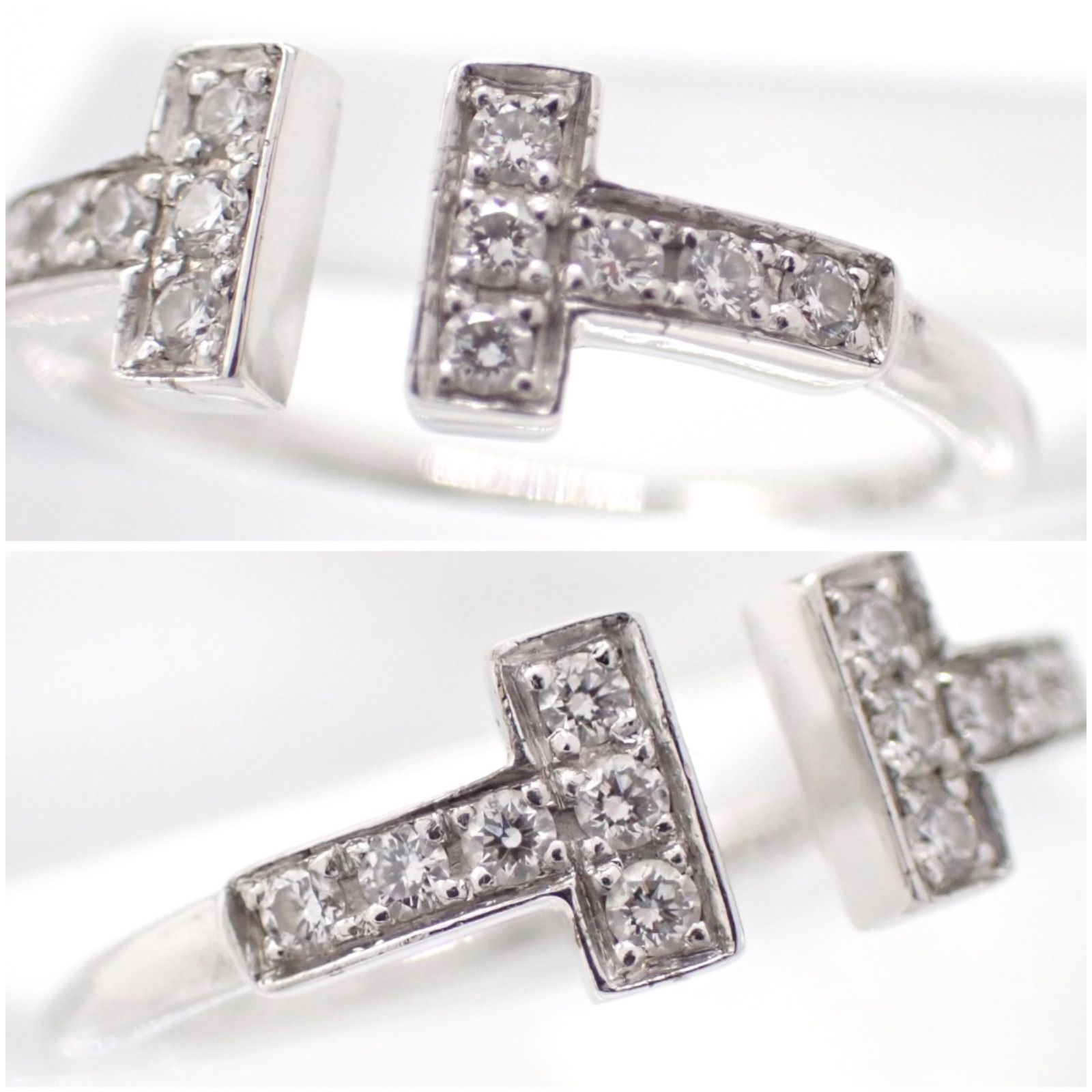 新品仕上げ Tiffany & Co. ティファニー Tワイヤー ダイヤ