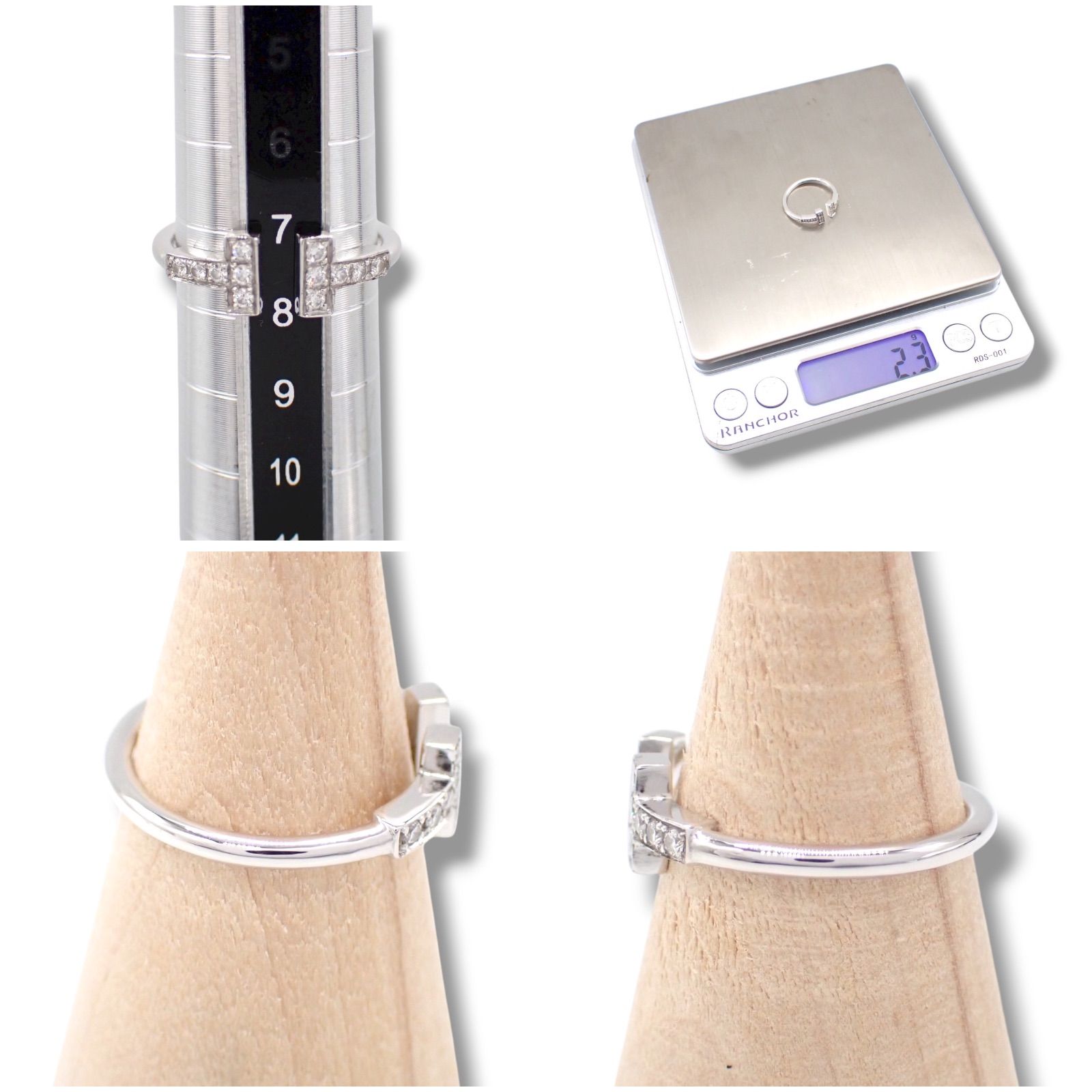 新品仕上げ Tiffany & Co. ティファニー Tワイヤー ダイヤ