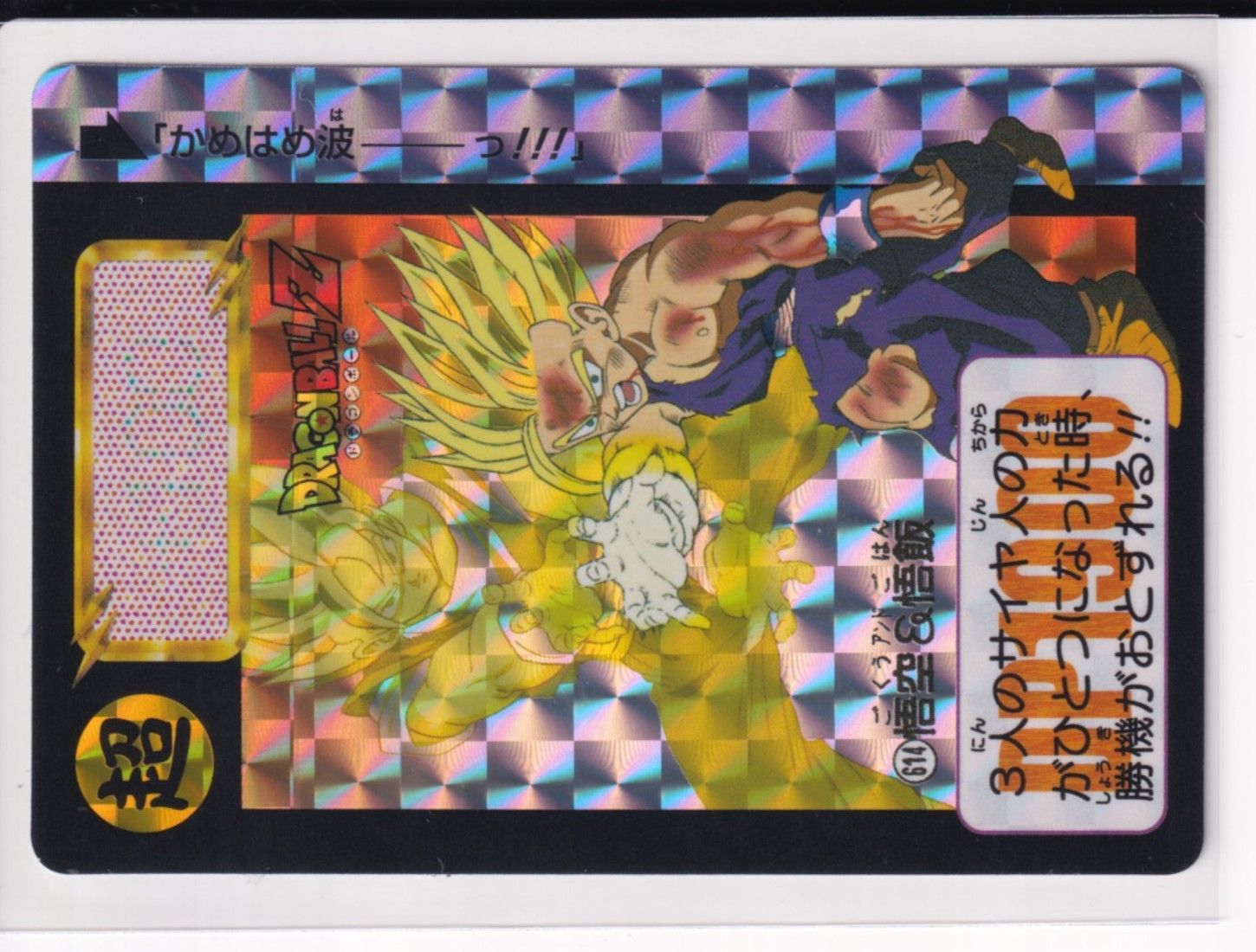 カードダス(No.614 悟空&悟飯)1993年 ドラゴンボールZ カードダス 614