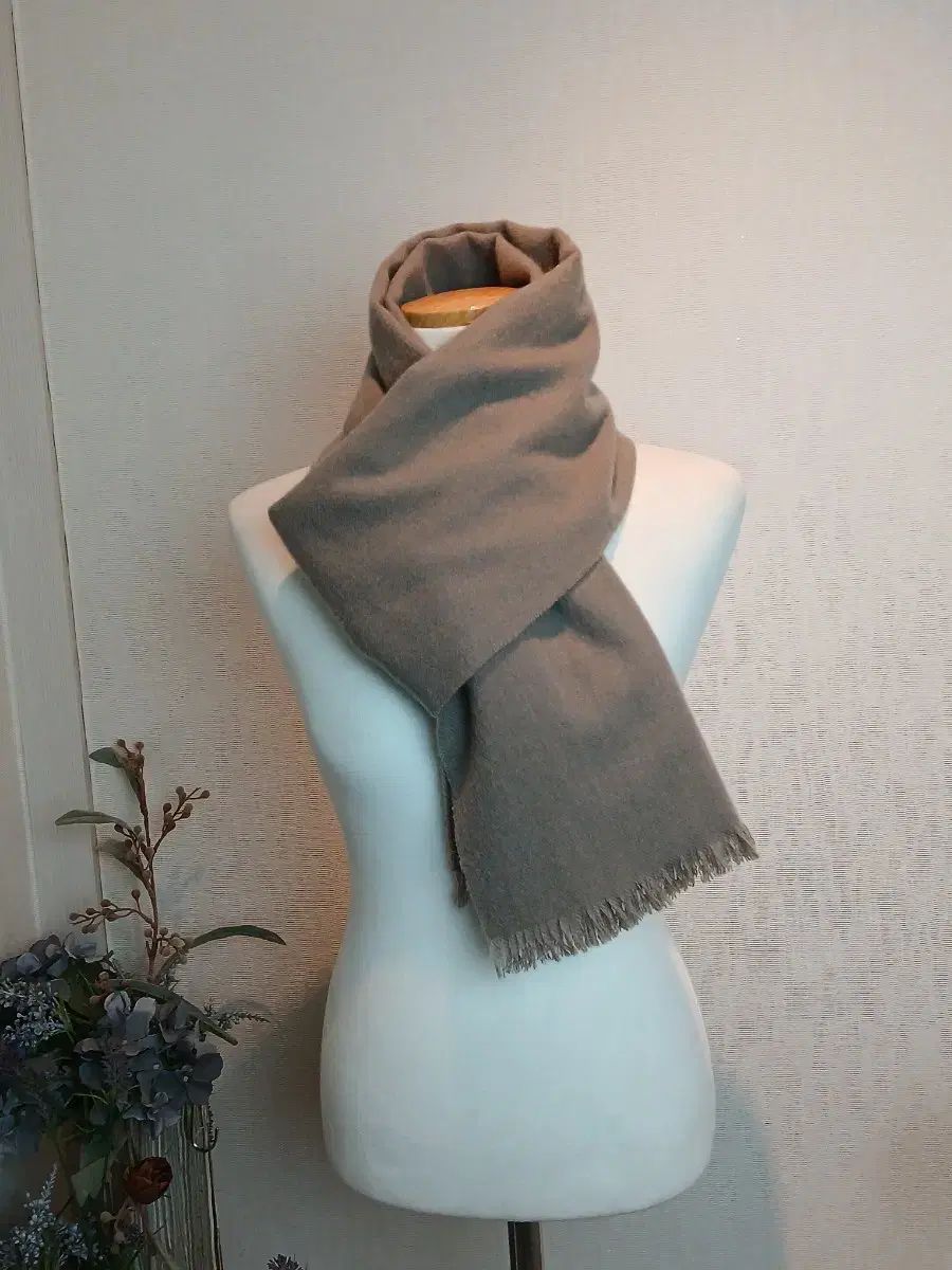 ミラノ カシミア マフラー スカーフ ブラウン