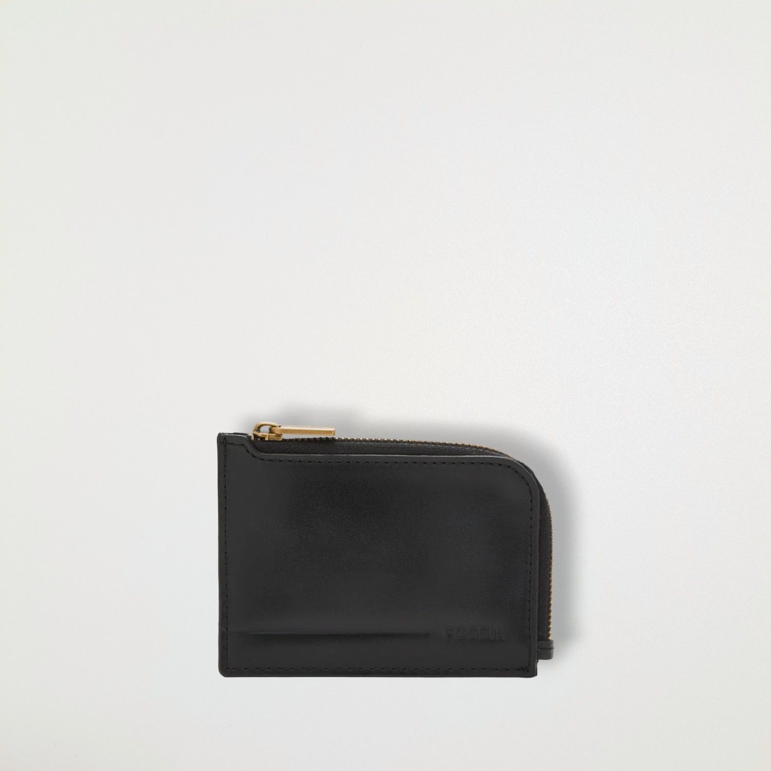 Fossil フォッシル コインケース アレン レザー ジップ カードケース ブラック