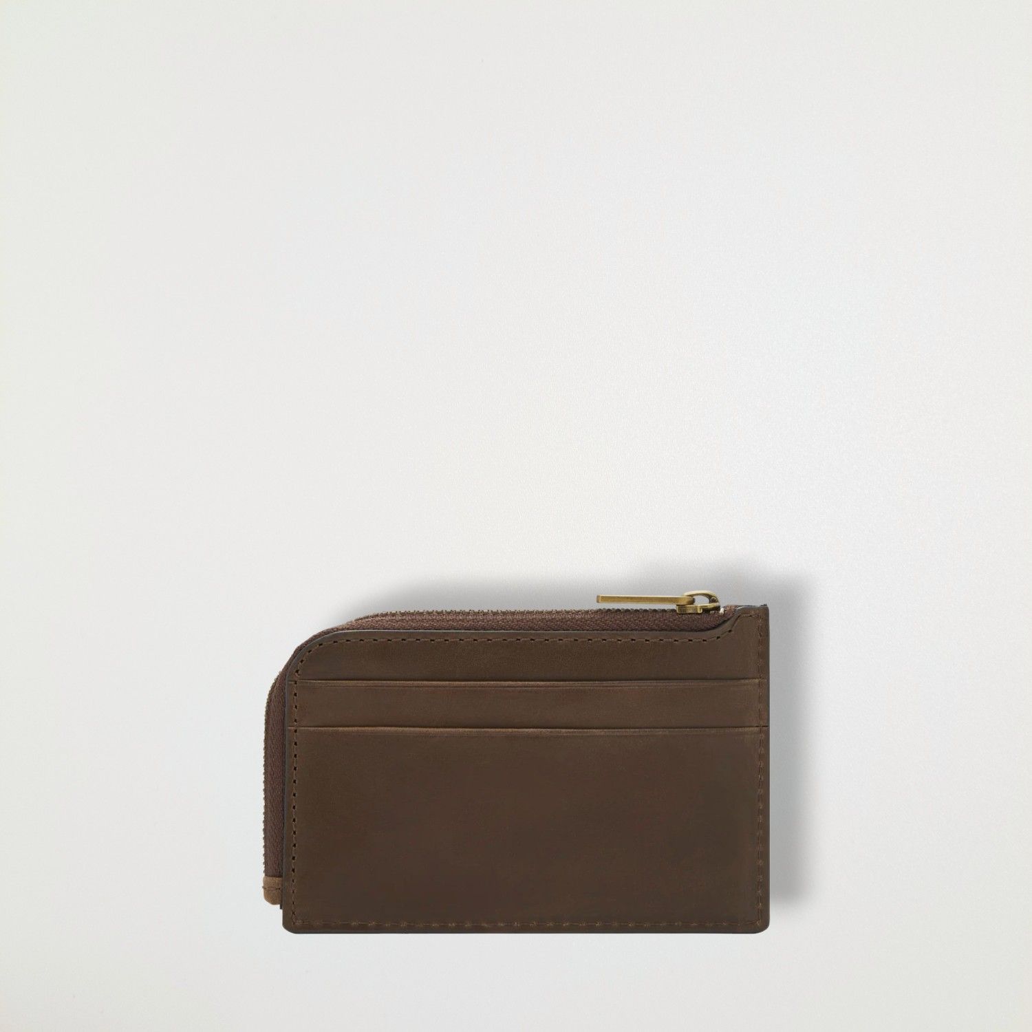 Fossil フォッシル コインケース アレン レザー ジップ カードケース ブラウン